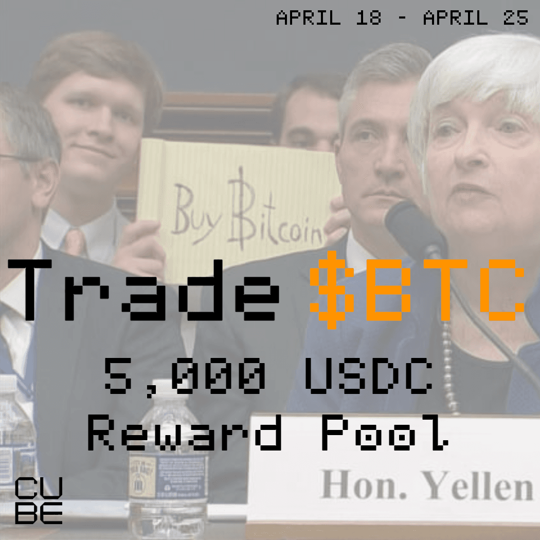 🧊 $5,000 BTC Trading Competition – April 18–25 on Cube Exchange! 🧊 $5,000 BTC Trading Competition – April 18–25 on Cube Exchange!