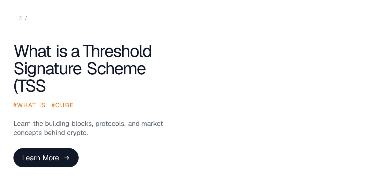 Threshold Signature Algorithm Flowchart What is a Threshold Signature Scheme (TSS)? | Cube Exchange